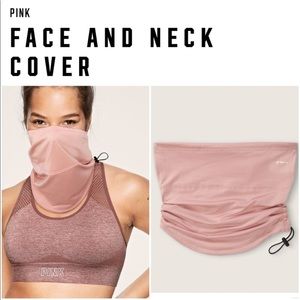 PINK FACE AND NECK COVERAGE NWT
